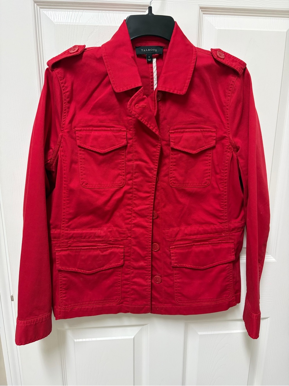 Talbots Red Utility Field Jacket